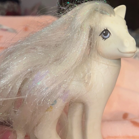 VTG 1989 My Little Pony G1 Bridal Beauty Wedding Bride Pony Hasbro White Doves - Picture 13 of 16